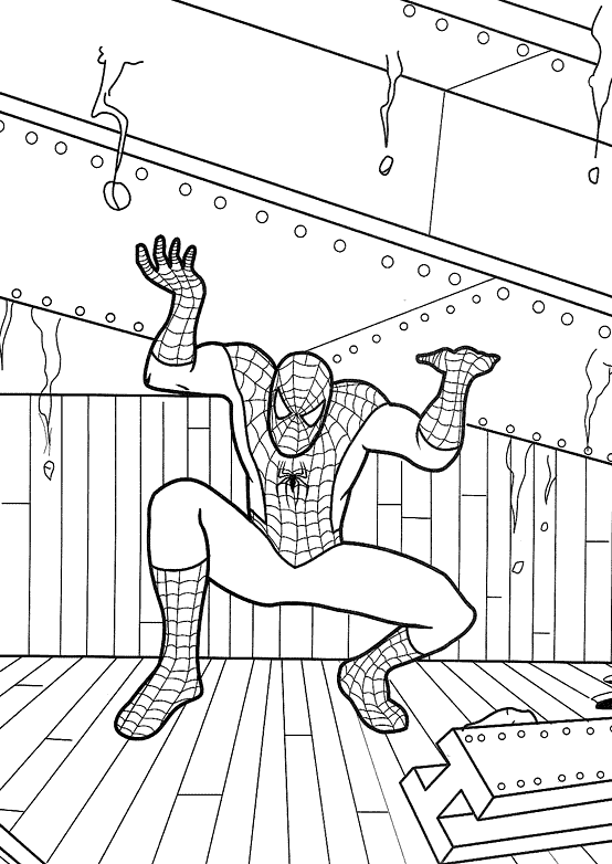 Página para colorir: Homem Aranha (Super heroi) #78670 - Páginas para Colorir Imprimíveis Gratuitamente
