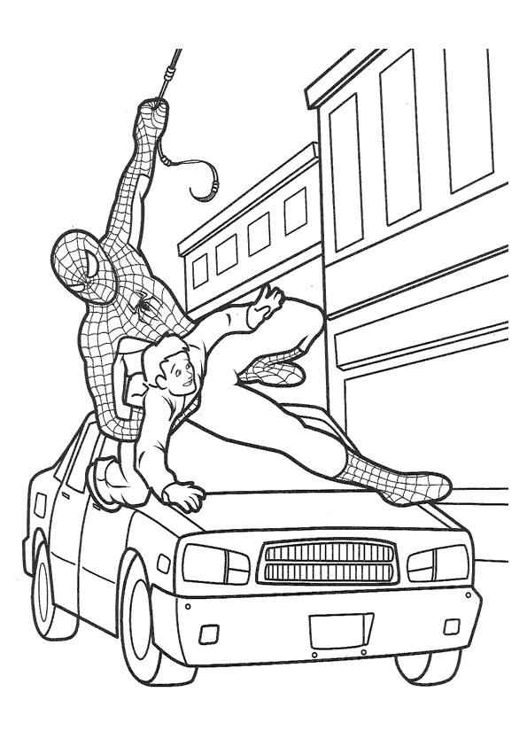 Página para colorir: Homem Aranha (Super heroi) #78686 - Páginas para Colorir Imprimíveis Gratuitamente