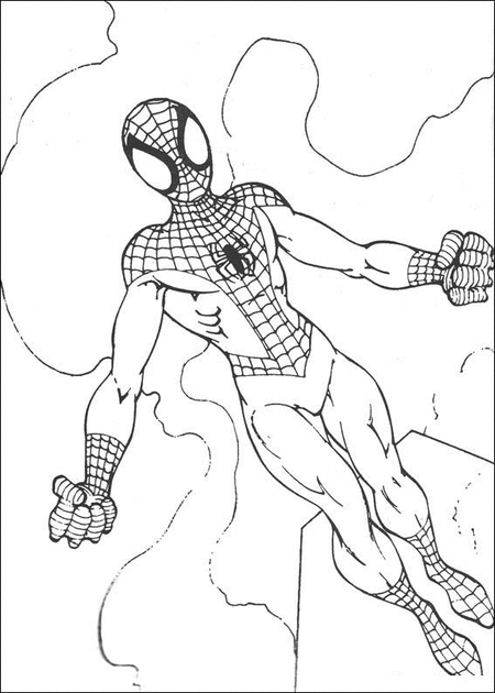Página para colorir: Homem Aranha (Super heroi) #78692 - Páginas para Colorir Imprimíveis Gratuitamente