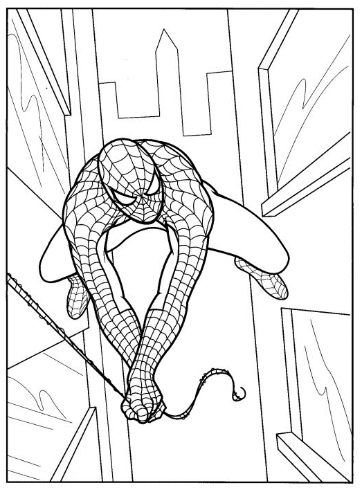 Página para colorir: Homem Aranha (Super heroi) #78693 - Páginas para Colorir Imprimíveis Gratuitamente