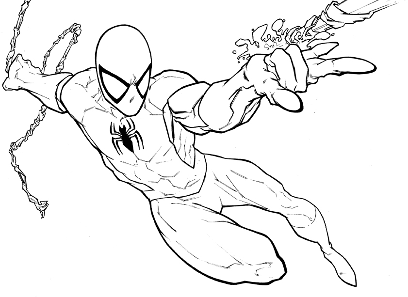 Página para colorir: Homem Aranha (Super heroi) #78700 - Páginas para Colorir Imprimíveis Gratuitamente