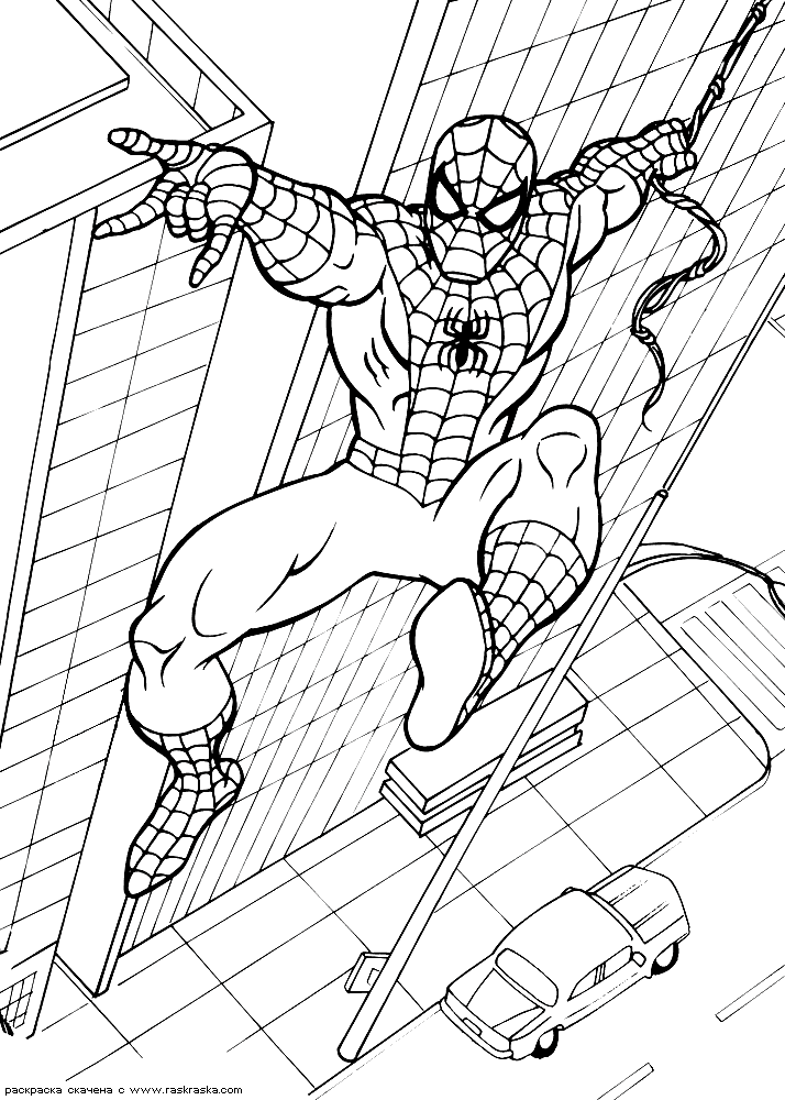 Página para colorir: Homem Aranha (Super heroi) #78703 - Páginas para Colorir Imprimíveis Gratuitamente