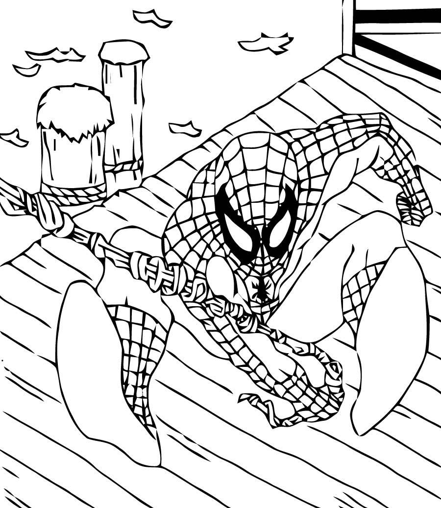 Página para colorir: Homem Aranha (Super heroi) #78708 - Páginas para Colorir Imprimíveis Gratuitamente
