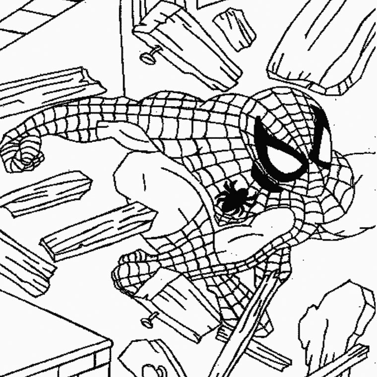 Página para colorir: Homem Aranha (Super heroi) #78717 - Páginas para Colorir Imprimíveis Gratuitamente