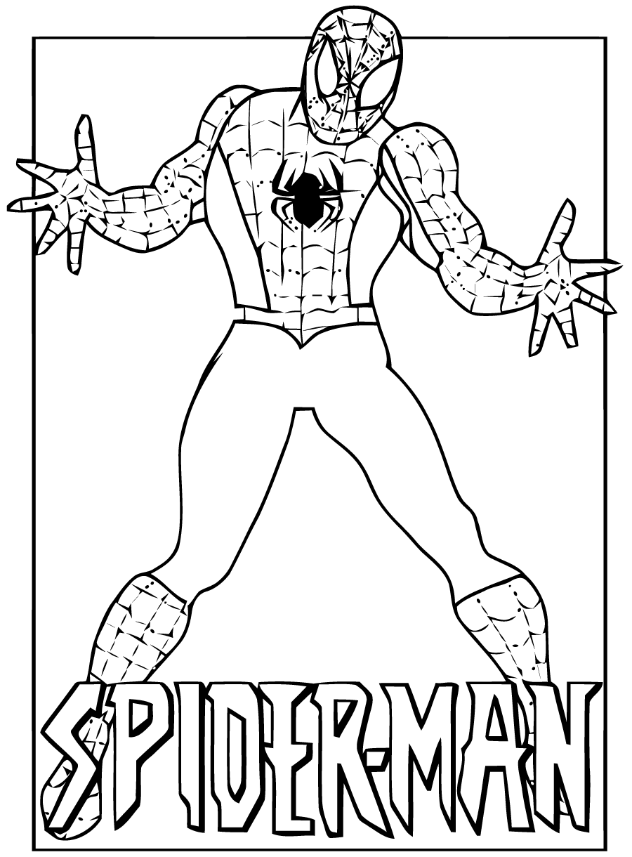 Página para colorir: Homem Aranha (Super heroi) #78730 - Páginas para Colorir Imprimíveis Gratuitamente