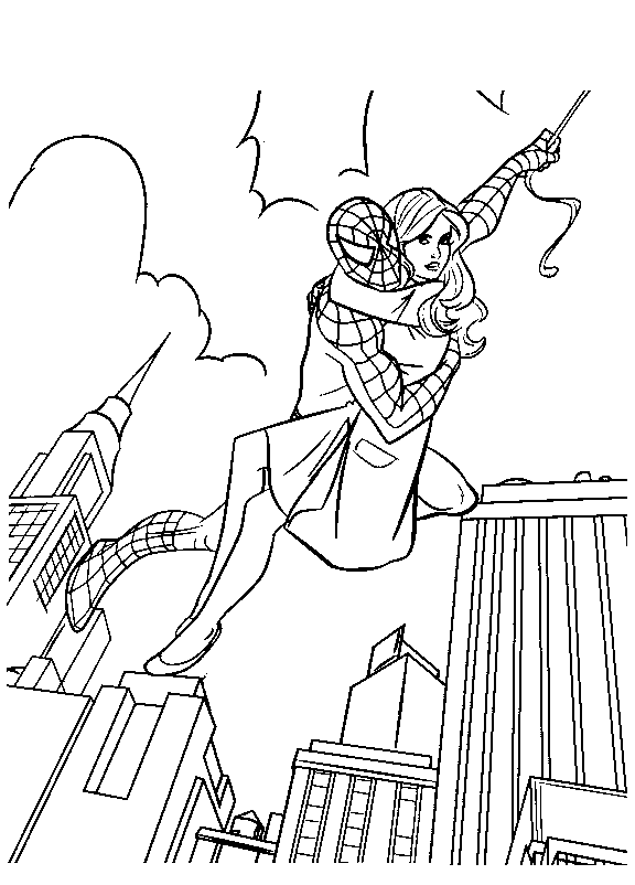 Página para colorir: Homem Aranha (Super heroi) #78746 - Páginas para Colorir Imprimíveis Gratuitamente