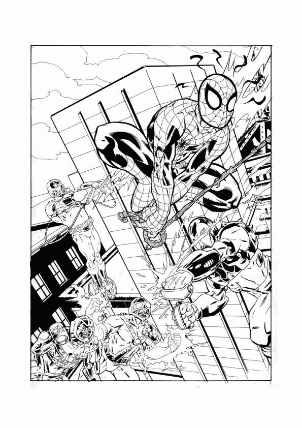 Página para colorir: Homem Aranha (Super heroi) #78760 - Páginas para Colorir Imprimíveis Gratuitamente