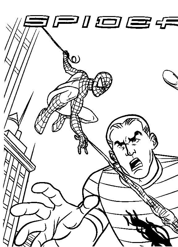 Página para colorir: Homem Aranha (Super heroi) #78778 - Páginas para Colorir Imprimíveis Gratuitamente