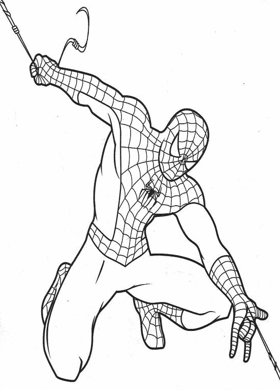 Página para colorir: Homem Aranha (Super heroi) #78788 - Páginas para Colorir Imprimíveis Gratuitamente