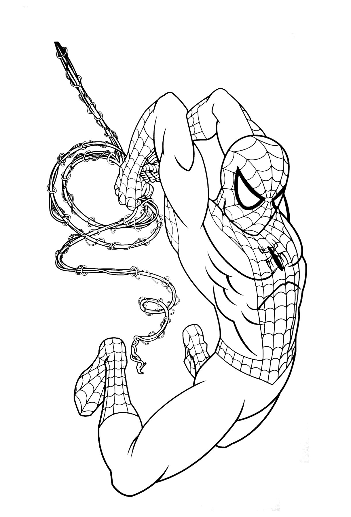 Página para colorir: Homem Aranha (Super heroi) #78796 - Páginas para Colorir Imprimíveis Gratuitamente