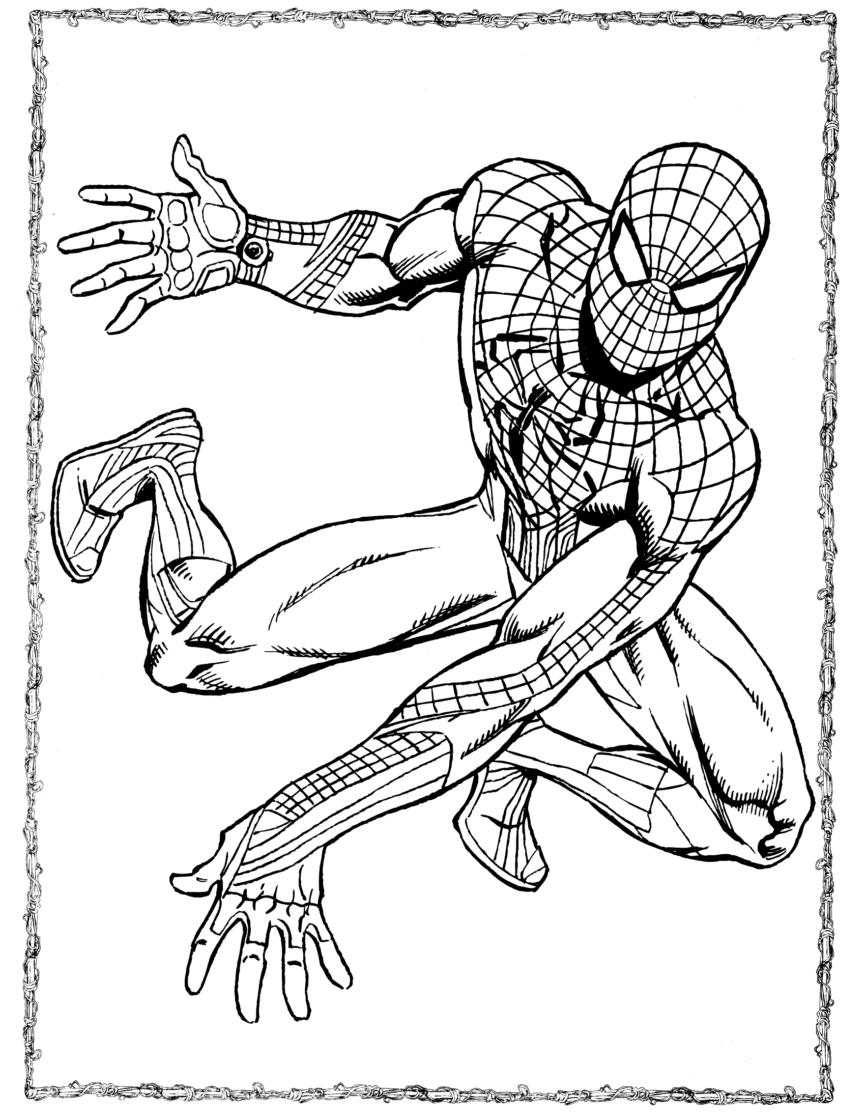 Página para colorir: Homem Aranha (Super heroi) #78804 - Páginas para Colorir Imprimíveis Gratuitamente