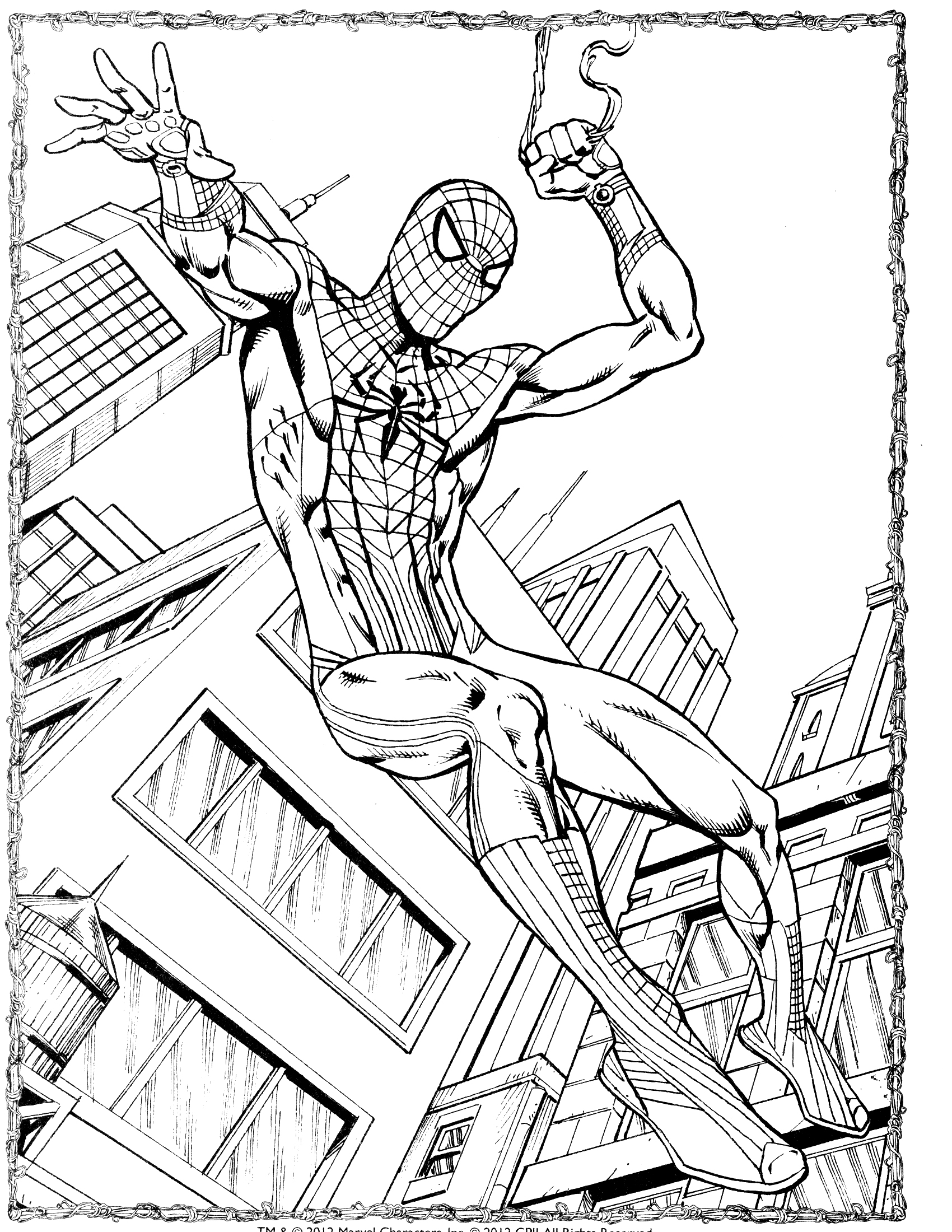 Página para colorir: Homem Aranha (Super heroi) #78808 - Páginas para Colorir Imprimíveis Gratuitamente