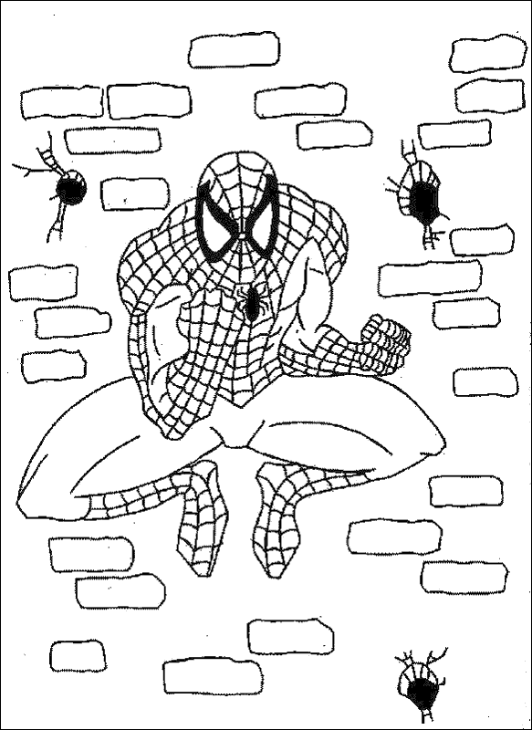 Página para colorir: Homem Aranha (Super heroi) #78809 - Páginas para Colorir Imprimíveis Gratuitamente