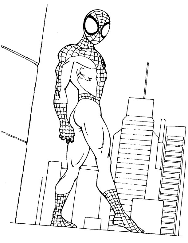 Página para colorir: Homem Aranha (Super heroi) #78821 - Páginas para Colorir Imprimíveis Gratuitamente