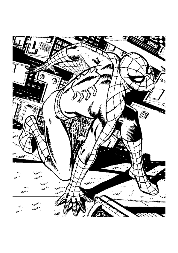 Página para colorir: Homem Aranha (Super heroi) #78840 - Páginas para Colorir Imprimíveis Gratuitamente