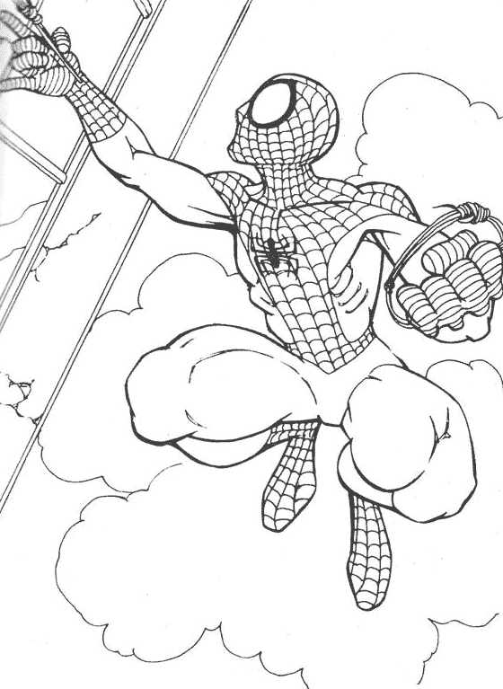 Página para colorir: Homem Aranha (Super heroi) #78851 - Páginas para Colorir Imprimíveis Gratuitamente