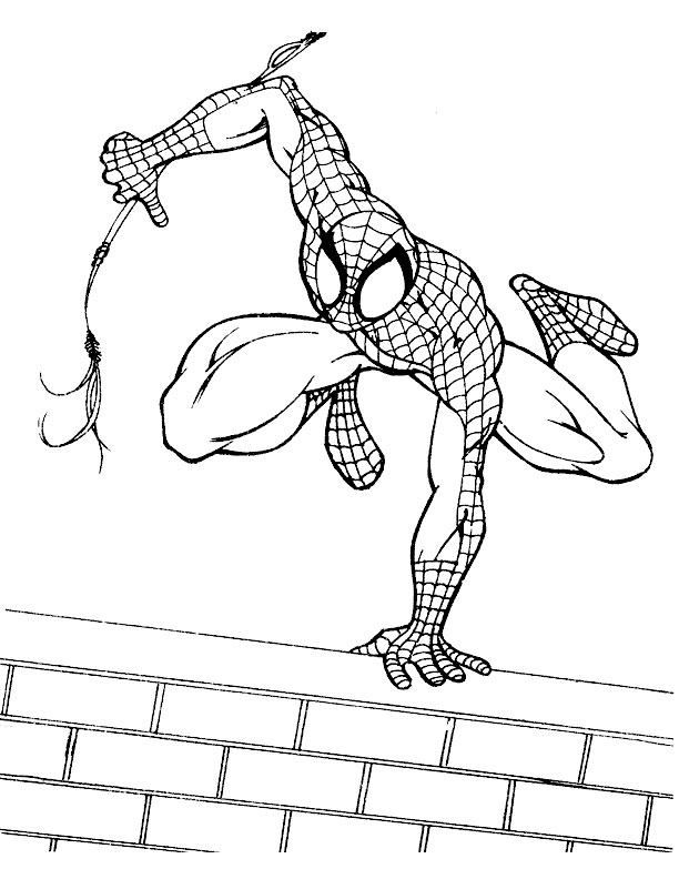 Página para colorir: Homem Aranha (Super heroi) #78881 - Páginas para Colorir Imprimíveis Gratuitamente