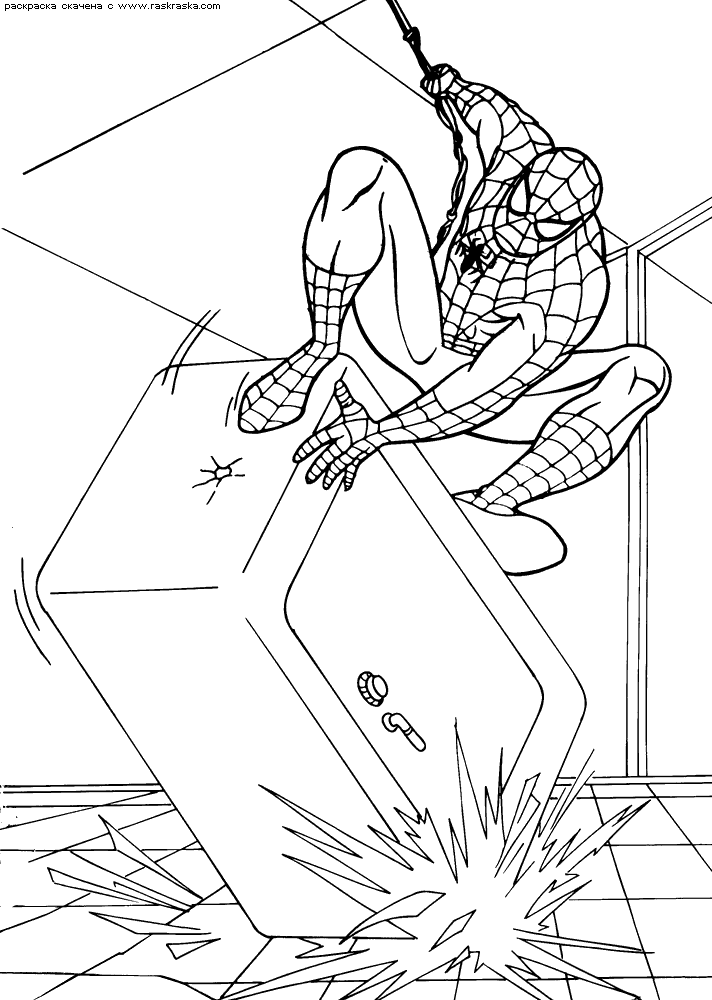 Página para colorir: Homem Aranha (Super heroi) #78886 - Páginas para Colorir Imprimíveis Gratuitamente