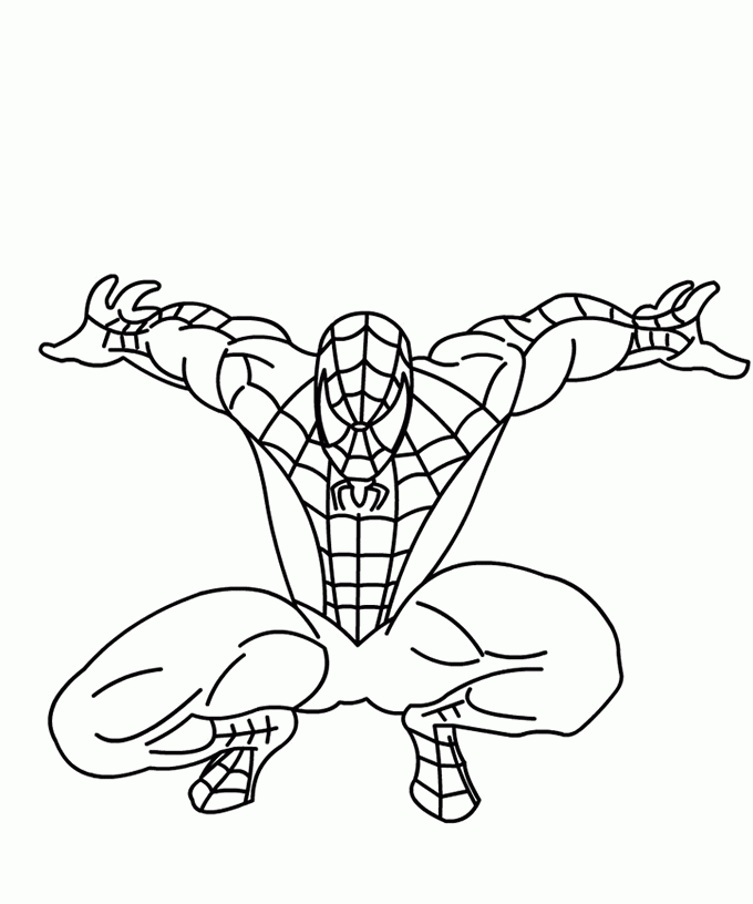 Página para colorir: Homem Aranha (Super heroi) #78909 - Páginas para Colorir Imprimíveis Gratuitamente