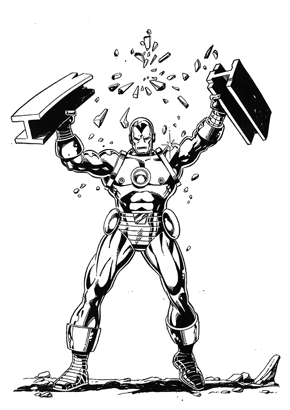 Página para colorir: Homem de Ferro (Super heroi) #80539 - Páginas para Colorir Imprimíveis Gratuitamente