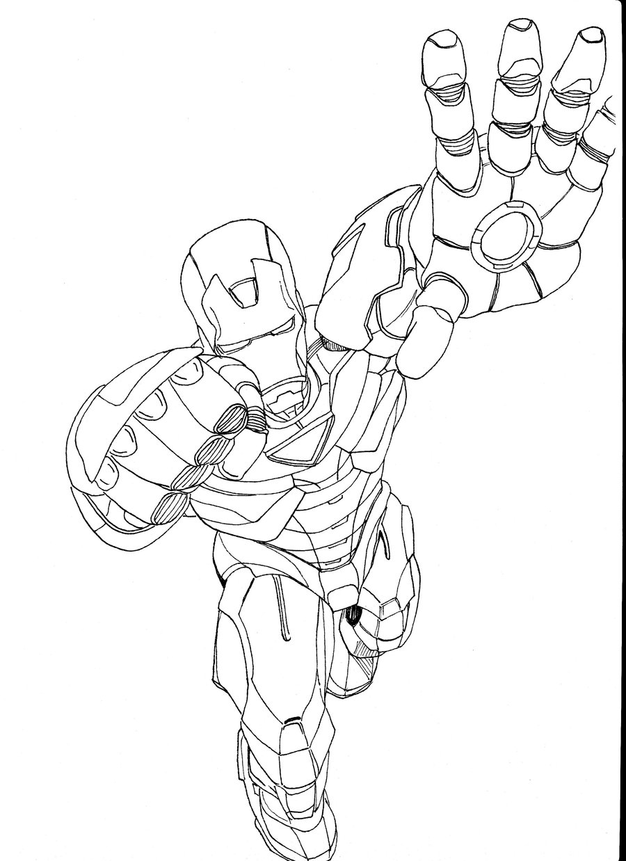Página para colorir: Homem de Ferro (Super heroi) #80550 - Páginas para Colorir Imprimíveis Gratuitamente
