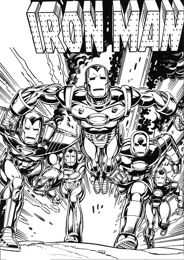 Página para colorir: Homem de Ferro (Super heroi) #80573 - Páginas para Colorir Imprimíveis Gratuitamente