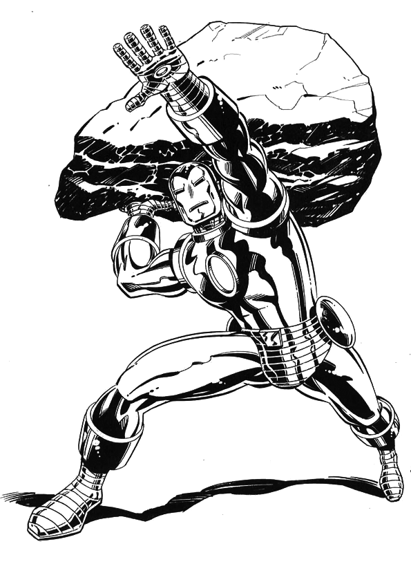 Página para colorir: Homem de Ferro (Super heroi) #80582 - Páginas para Colorir Imprimíveis Gratuitamente
