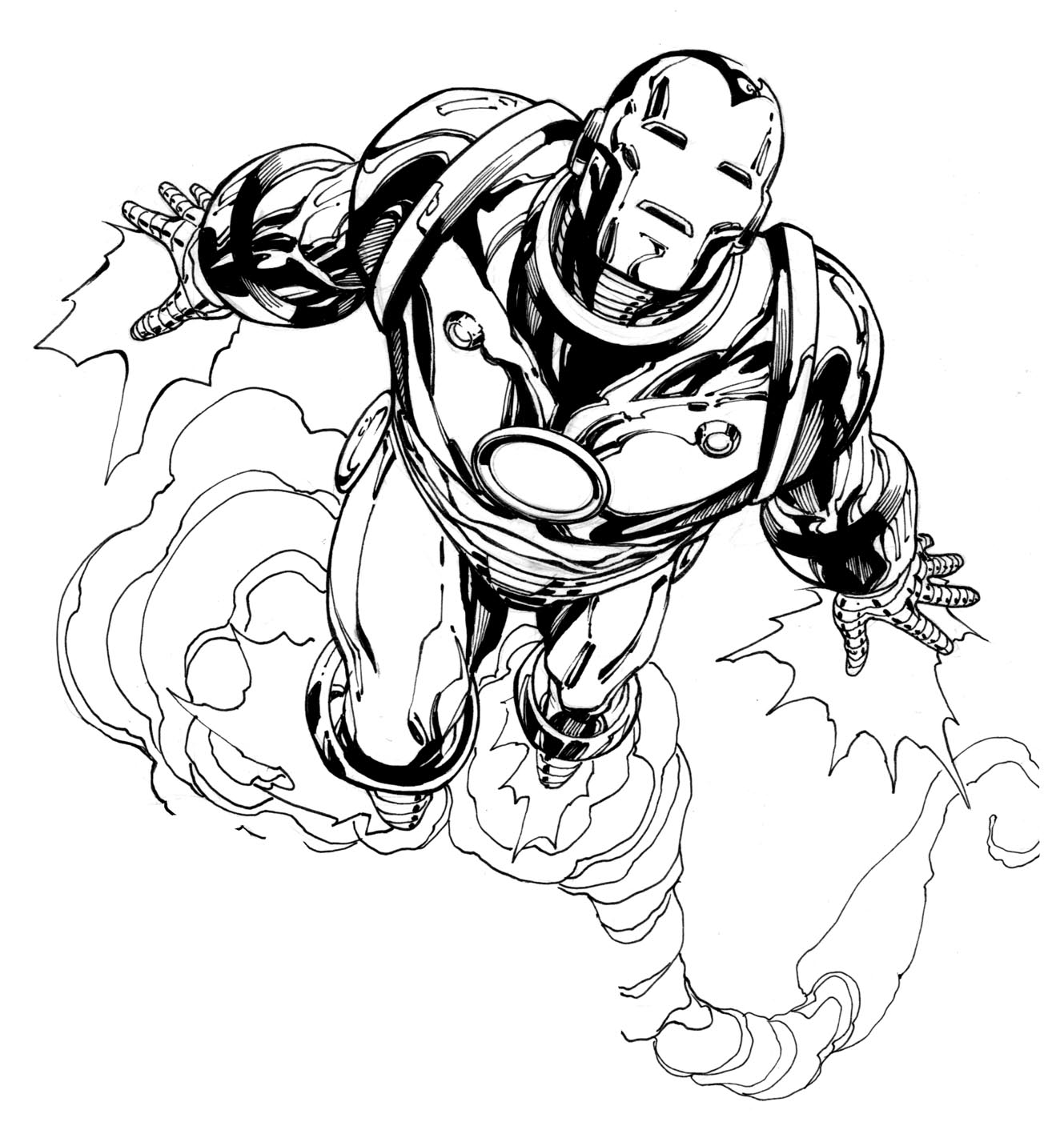 Página para colorir: Homem de Ferro (Super heroi) #80584 - Páginas para Colorir Imprimíveis Gratuitamente