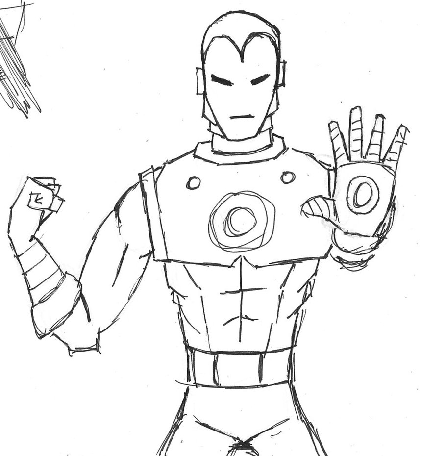 Página para colorir: Homem de Ferro (Super heroi) #80589 - Páginas para Colorir Imprimíveis Gratuitamente