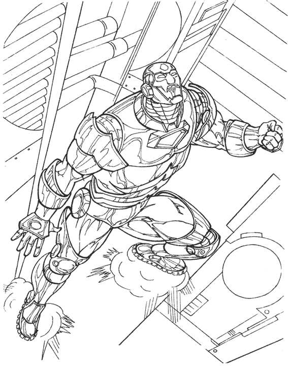 Página para colorir: Homem de Ferro (Super heroi) #80609 - Páginas para Colorir Imprimíveis Gratuitamente
