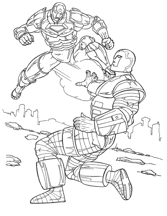 Página para colorir: Homem de Ferro (Super heroi) #80610 - Páginas para Colorir Imprimíveis Gratuitamente