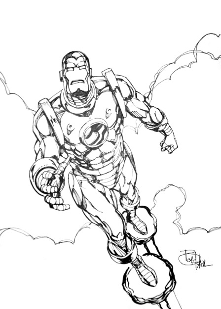 Página para colorir: Homem de Ferro (Super heroi) #80615 - Páginas para Colorir Imprimíveis Gratuitamente