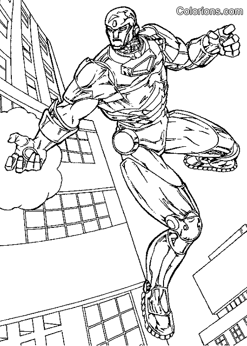 Página para colorir: Homem de Ferro (Super heroi) #80616 - Páginas para Colorir Imprimíveis Gratuitamente