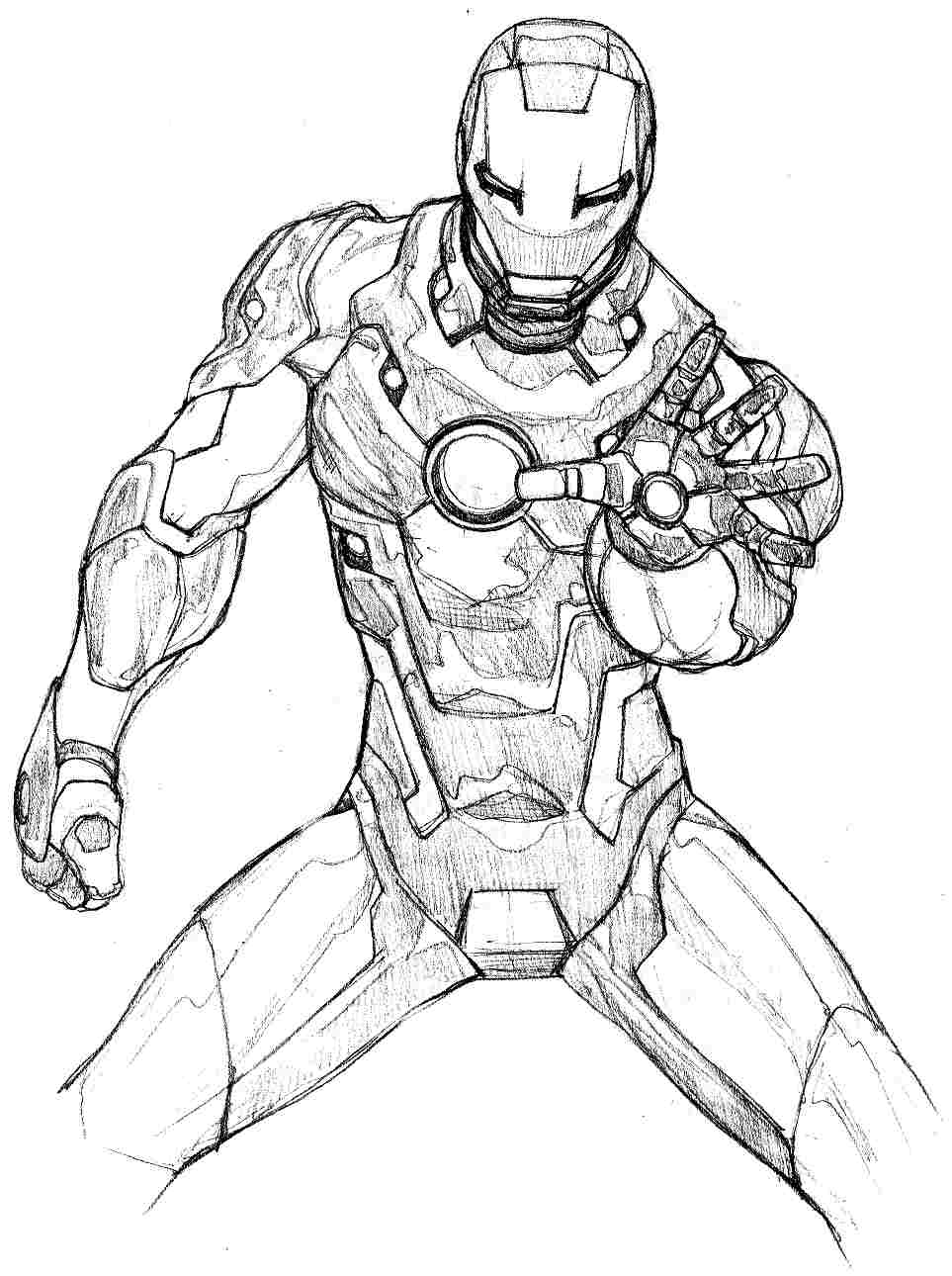 Página para colorir: Homem de Ferro (Super heroi) #80627 - Páginas para Colorir Imprimíveis Gratuitamente
