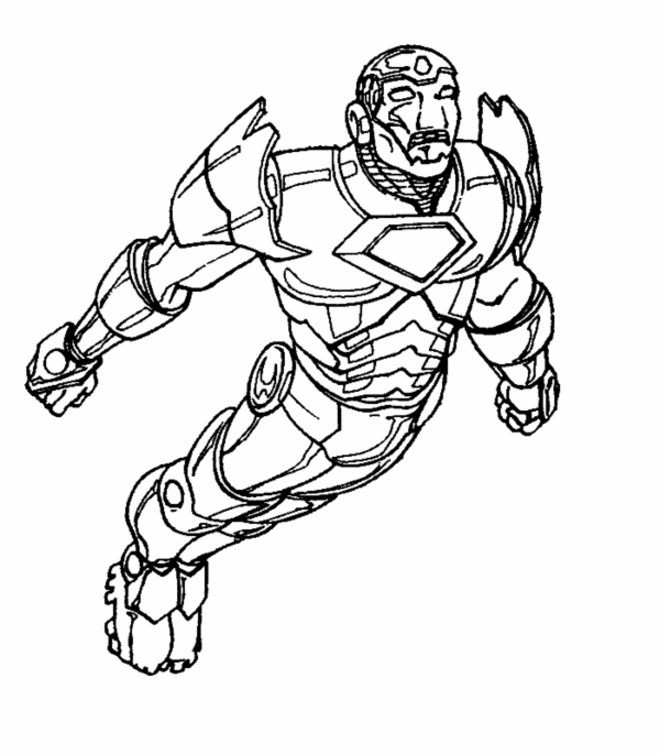 Página para colorir: Homem de Ferro (Super heroi) #80634 - Páginas para Colorir Imprimíveis Gratuitamente