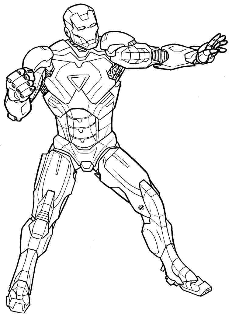 Página para colorir: Homem de Ferro (Super heroi) #80650 - Páginas para Colorir Imprimíveis Gratuitamente