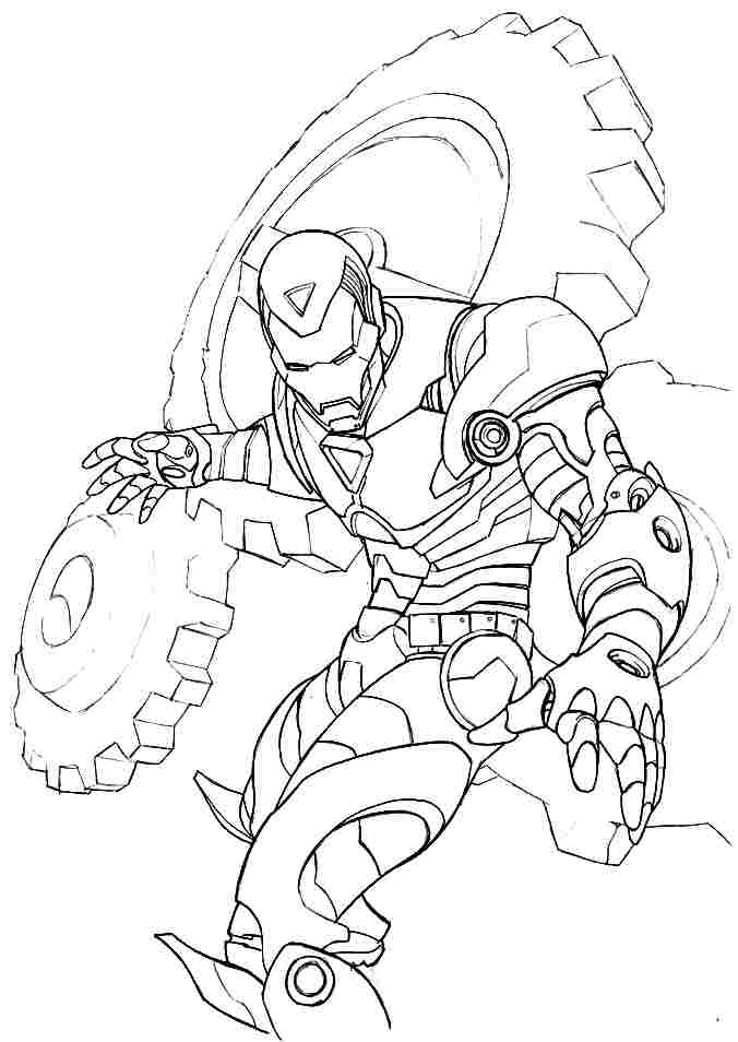 Página para colorir: Homem de Ferro (Super heroi) #80652 - Páginas para Colorir Imprimíveis Gratuitamente