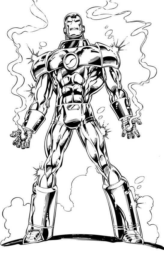 Página para colorir: Homem de Ferro (Super heroi) #80657 - Páginas para Colorir Imprimíveis Gratuitamente
