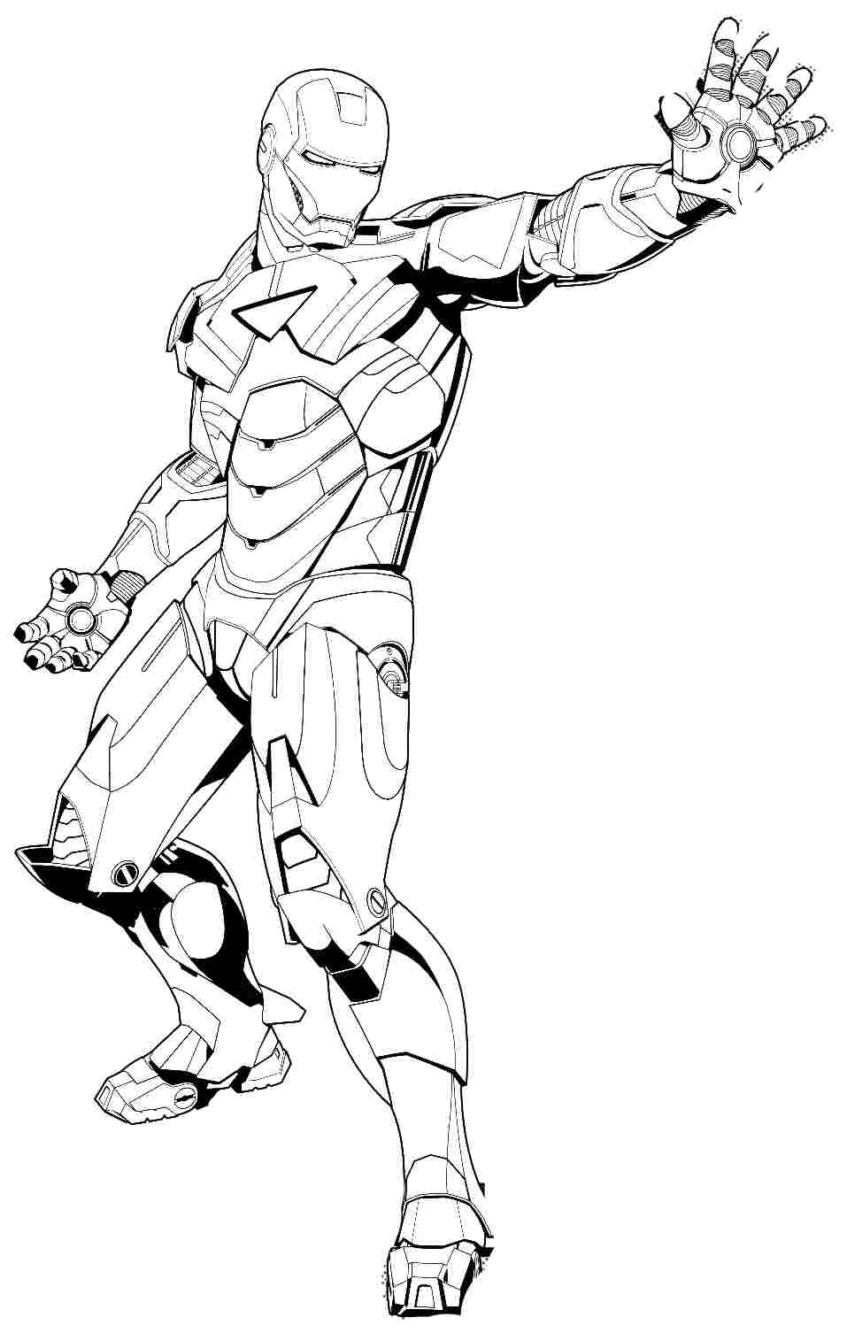 Página para colorir: Homem de Ferro (Super heroi) #80663 - Páginas para Colorir Imprimíveis Gratuitamente