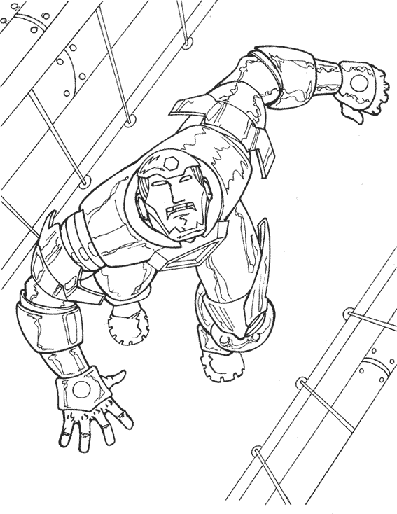 Página para colorir: Homem de Ferro (Super heroi) #80665 - Páginas para Colorir Imprimíveis Gratuitamente