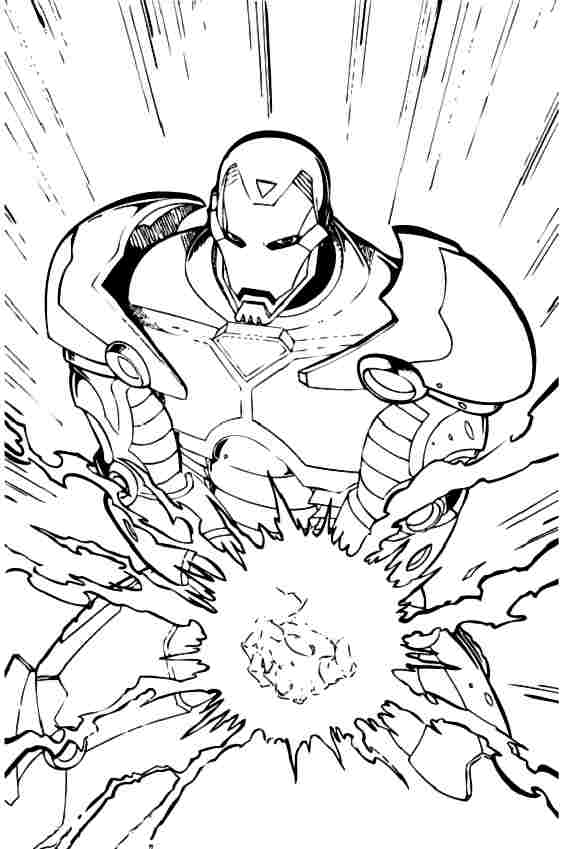 Página para colorir: Homem de Ferro (Super heroi) #80687 - Páginas para Colorir Imprimíveis Gratuitamente