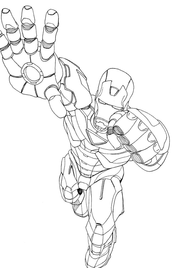 Página para colorir: Homem de Ferro (Super heroi) #80694 - Páginas para Colorir Imprimíveis Gratuitamente
