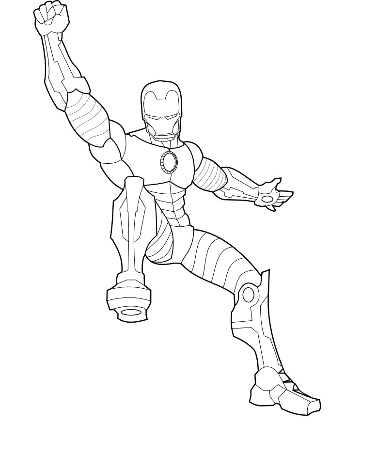 Página para colorir: Homem de Ferro (Super heroi) #80700 - Páginas para Colorir Imprimíveis Gratuitamente