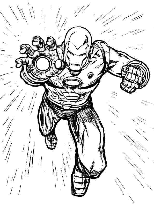 Página para colorir: Homem de Ferro (Super heroi) #80710 - Páginas para Colorir Imprimíveis Gratuitamente