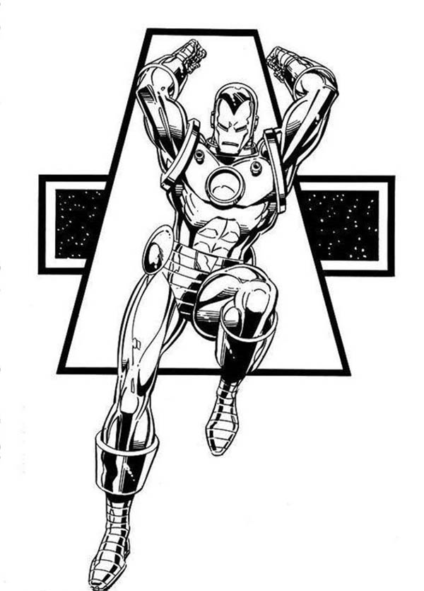 Página para colorir: Homem de Ferro (Super heroi) #80714 - Páginas para Colorir Imprimíveis Gratuitamente