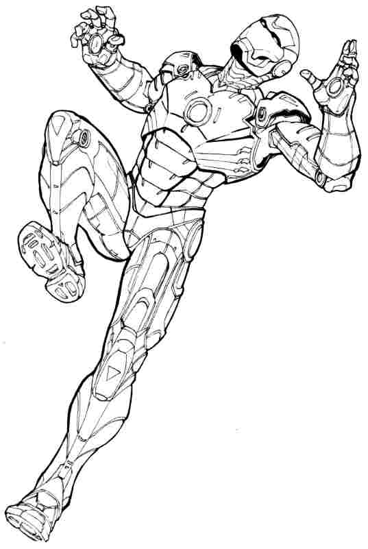 Página para colorir: Homem de Ferro (Super heroi) #80717 - Páginas para Colorir Imprimíveis Gratuitamente