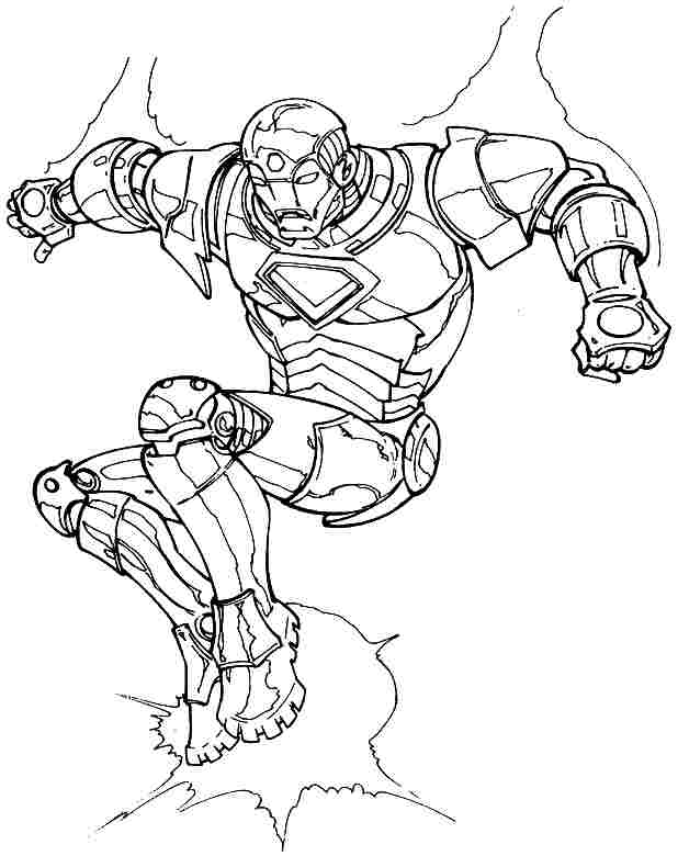 Página para colorir: Homem de Ferro (Super heroi) #80718 - Páginas para Colorir Imprimíveis Gratuitamente