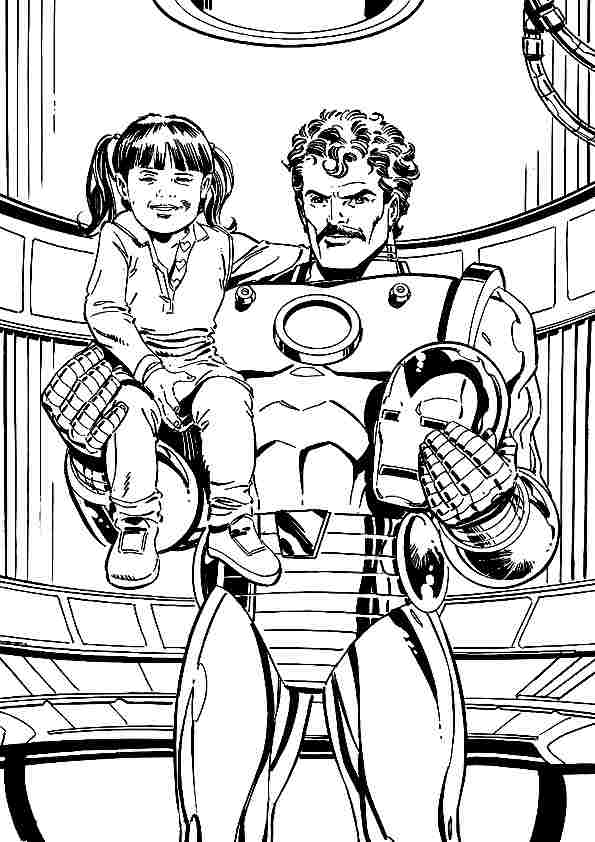 Página para colorir: Homem de Ferro (Super heroi) #80728 - Páginas para Colorir Imprimíveis Gratuitamente