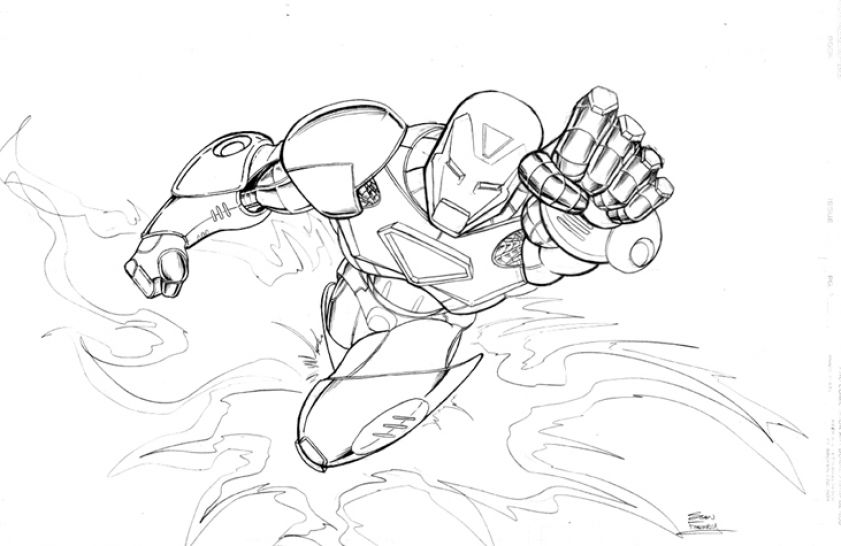 Página para colorir: Homem de Ferro (Super heroi) #80763 - Páginas para Colorir Imprimíveis Gratuitamente