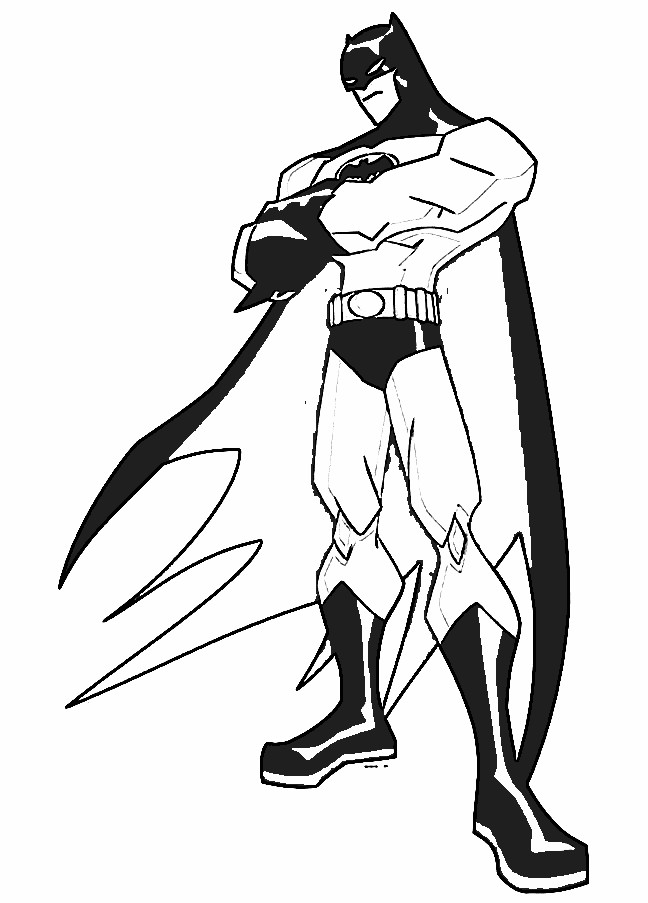 Página para colorir: homem Morcego (Super heroi) #76827 - Páginas para Colorir Imprimíveis Gratuitamente